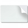 Tarjetas PVC blanca 10 mls con adhesivo (pieza) (se vende por paquetes de 500)