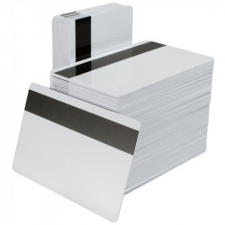 Tarjetas PVC blanca, banda magnética de baja densidad (pieza)