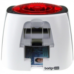 Impresora EVOLIS Badgy200 ALL IN ONE / incluye 100 tarjetas de PVC y un ribbon para 100 imágenes y software básico