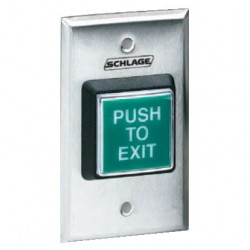 Botón de salida PRESIONAR verde Schlage 709GREXILL