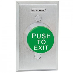 Botón de salida uso rudo verde 1-5/8 Schlage-Locknetics 623GREX