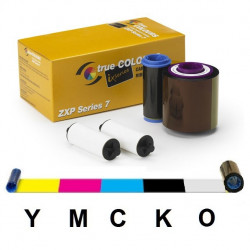 Ribbon color ZEBRA 800077-740 5 paneles YMCKO 250 imagenes : ZXP 7