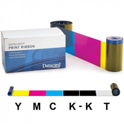 Ribbon color DATACARD 806124-412 6 paneles YMCK-KT 250 imagenes : Image Card IV