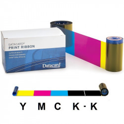 Ribbon color DATACARD 806124-410 YMCK-K 500 imagenes : Image Card IV