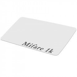 Tarjeta de proximidad Mifare blanca 13.56 Mhz Rosslare, 1 Kb, ISO 14443 A (paquetes de 50 pzas)
