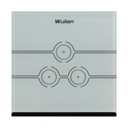 WULIAN WLZCSWLGWS2331 : Apagador inteligente Touch L / 3 botones / 10 Amp. / ZigBee