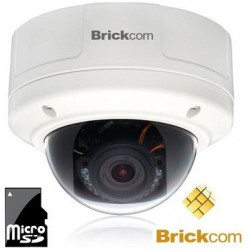 BRICKCOM VD-132NP Cámara IP Domo exterior 1.3 MP varifocal 3-9mm  IR 10mts EXMOR WDR Soporta Micro SD