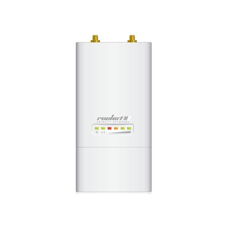 UBIQUITI ROCKETM5- ACCESS POINT INALAMBRICO AIRMAX 5.8GHZ/ EXTERIOR/ MIMO/ 2 CONECTORES RP-SMA/ 27DBM/ HASTA 300MBPS