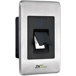 ZK FR1500WP : Lectora de huella esclavo con sensor SILKID / Lectura de tarjetas / para interperie / Com. RS485/ IP65