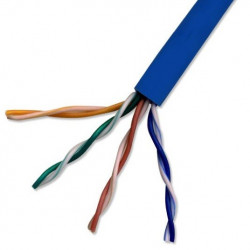 BELDEN 1583A006U1000 : Cable UTP/ 4 pares / Cat.5E / 24 AWG / 305 mts / 100% COBRE / color azul