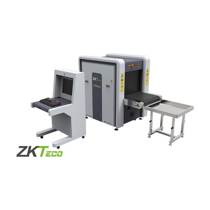 ZK ZKX6550 : Sistema de inspección por rayos X de energía doble / Banda transportadora de 65 X 50 cm