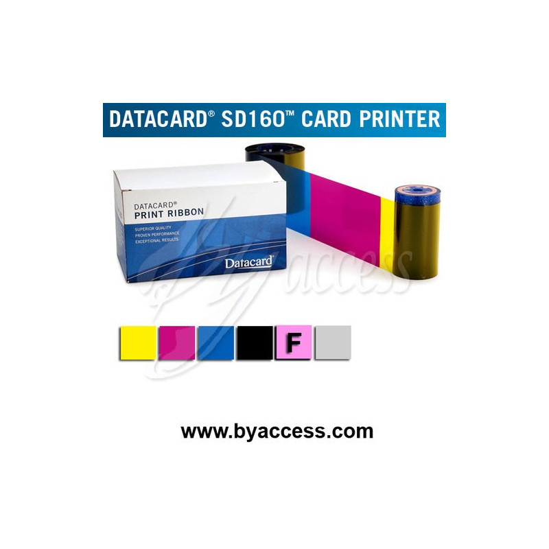 Ribbon color DATACARD 535100003 YMCKFT (F fluorescente) 300 imágenes