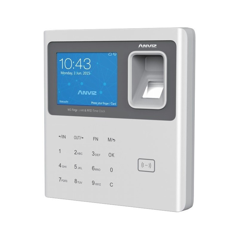 ANVIZ W1 : Terminal biométrica Huella digital para asistencias - compatible con TA.CLOUD