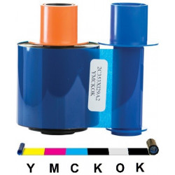 Ribbon color FARGO 45210  YMCKOK 500 impresiones : DTC4500e/DTC4500