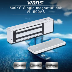 Chapa electromagnética VIANS VI-500AST 550 KG / 1200 LB con LED