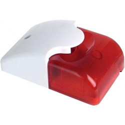 HORN HC103 : Sirena con estrobo color rojo / Interior / Compatible con alarmas LONGHORN / 12VDC