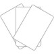Tarjetas PVC blanca 30 mls , de importación , pieza (se vende por paquetes de 500)