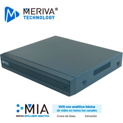 DVR H.265 12 canales HD 5MP pentahíbrido MERIVA TECHNOLOGY MSDV-5108 / 8CH BNC / 4CH IP / salida BNC+VGA+HDMI simultanea / P2P-C