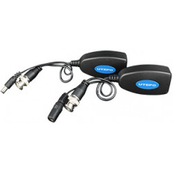 UTEPO UTP101PVHD12 Par transceptores de video HDCVI / TVI / A HD / CVBS / Transmisión de energia / 300m a 720p / 250m a 2 MP/4MP