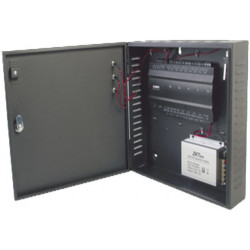 ZK INBIO260BOX : Panel de control de acceso para 2 puertas / incluye gabinete metálico y fuente / Soporta 4 lectoras FR1200