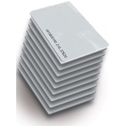 ZK IDCARD02 : Paquete de 10 tarjetas ID ultradelgadas de 0.88mm de grosor / 125KHz / Foliadas