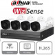 DAHUA KITXVR1B04H-I+4B2A51 - Kit de 4 canales 5 MP Cooper-I/ WizSense/ H.265+/ 4 Camaras Metalicas B2A51/ Accesorios Incluidos