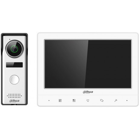 DAHUA KTA02- Kit de Videoportero Analógico/ Monitor de 7 " / Cámara de 1.3 MP/ Frente de calle IP66