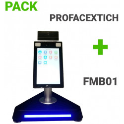 ZKTECO ProfaceXFMB01 Pack - Control de Acceso y Asistencia Facial y Palma con Medición de Temperatura y Detección de cubrebocas