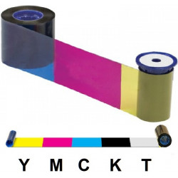 Kit Ribbon Color DATACARD 525100-004-S100 YMCKT / 500 impresiones / para DS3