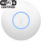 UBIQUITI U6-LR Punto de Acceso WiFi 6 3.0 Gbps con radios de 5 GHz (4x4 MU-MIMO y OFDMA) y 2.4 GHz 4x4 MIMO