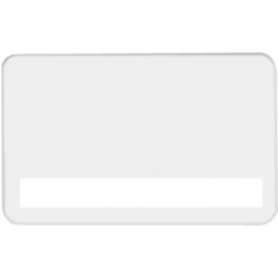Tarjetas PVC blanca CR80 30 mls. con panel de firma bajo (pieza) (se vende por paquetes de 500)