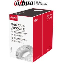 DAHUA PFM923I6: Cable UTP 100% COBRE / Cat. 6 / Color BLANCO / Interior / Bobina 305 mts / Redes / Video
