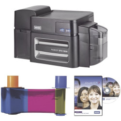 Kit Impresora HID FARGO DTC1500 Duplex. Incluye 1 Cinta YMCKOK (500 imágenes) y  Software Assure Id Express