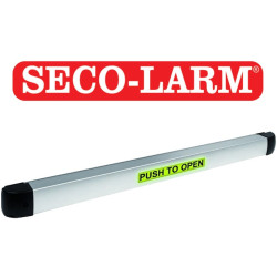 SECO-LARM SD961A36SLQ - Barra Para Salida De Emergencia Con Led / Zumbador 92db / Temporizador (Ajustable De 0.5 A 60 Segundos)