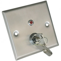 Botón liberador con llave YLI YKS-701L / Luz LED
