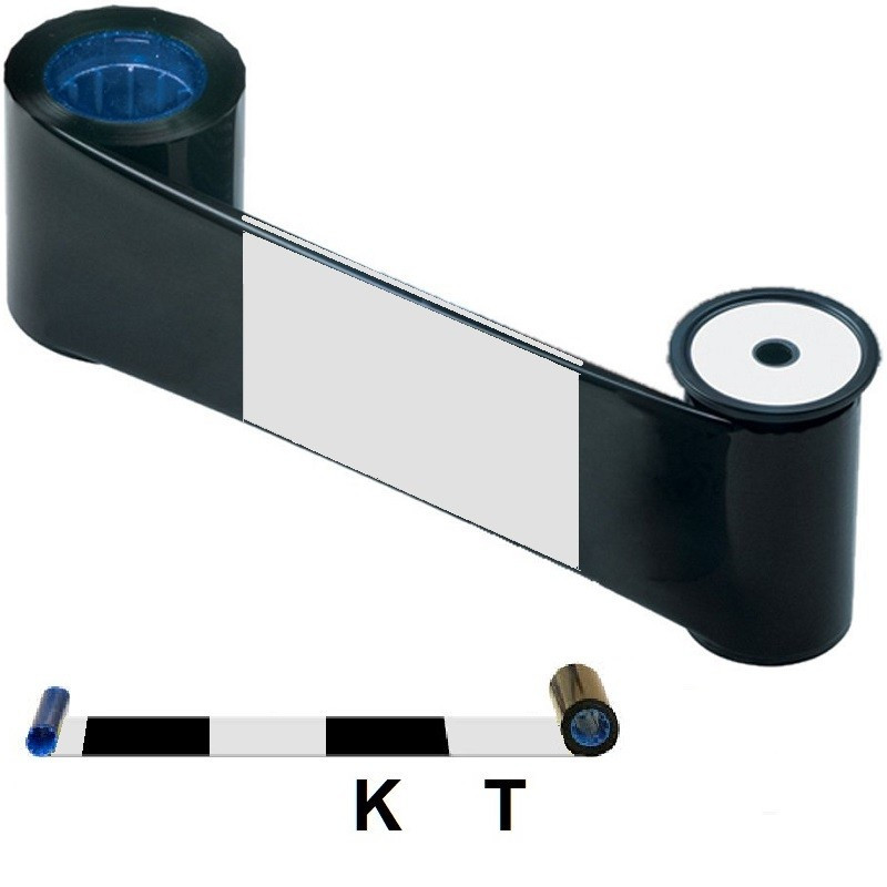 Cinta monocromática negra DATACARD 535000005 KT, 1000 imagenes CD800